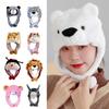 Animal Plush Moving Hat Cartoon Movable Ears Airbag Cap Animal Hat Headgear Kids Adult Gifts