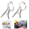 C Clamp Weld Clip Woodwork Fix Plier Pad Wood Work Alloy Steel Hand Tool Pincer Tong Tenon Locator