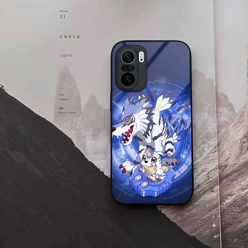 Digimon Anime Phone Case Tempered Glass For Xiaomi 15 14 12 Lite Pro 13 11t Lite POCO M6 M5 X6 X5 X3 F5 F6 Pro Cover