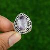 Sterling Silver Chevron Amethyst Stone Daughter Promise Stackable Ring Jewelry