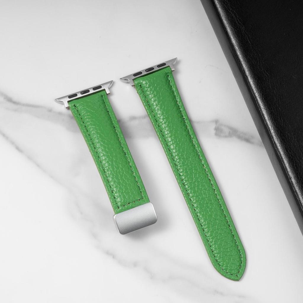 Магнитный кожаный ремешок для Apple Watch 10 ремешок 46 мм 42 мм 44 мм 45 мм 49 мм 40 41 мм Браслет correa iWatch Series ultra 5 6 se 7 8 9