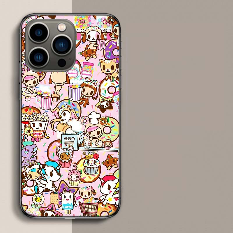 Япония Милый Токидоки Чехол для телефона Для iPhone 17 Air 15 Pro 14 Plus 16 Pro Max 17E 16E 12 13 Mini 11 Чехол Милый Fundas