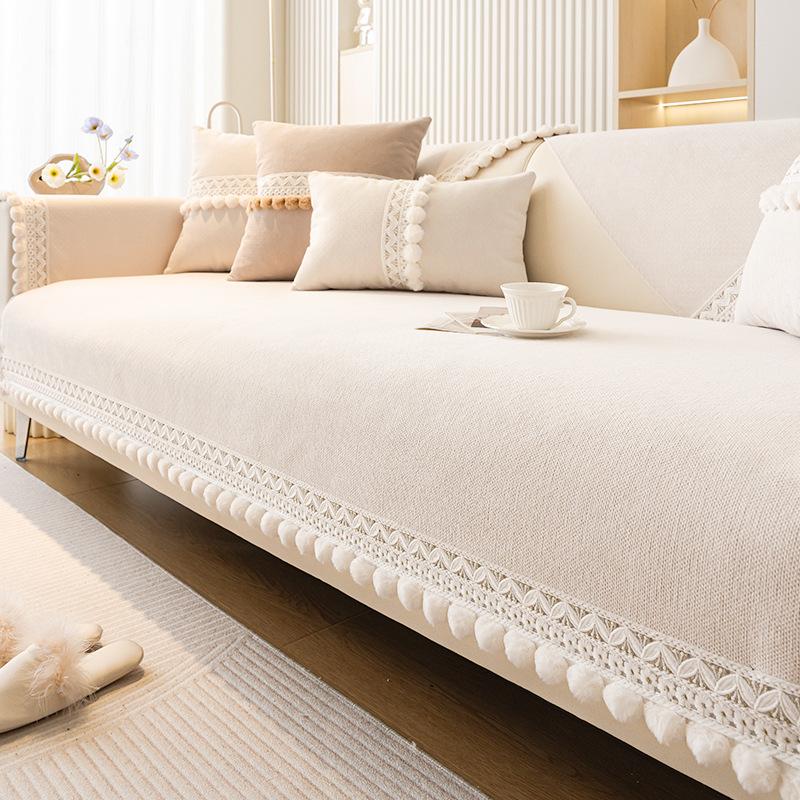 Cream Style Chenille Sofa Cushion Simple Four Seasons Universal Sofa Cover Cover High-Grade Sofa Cover Towel