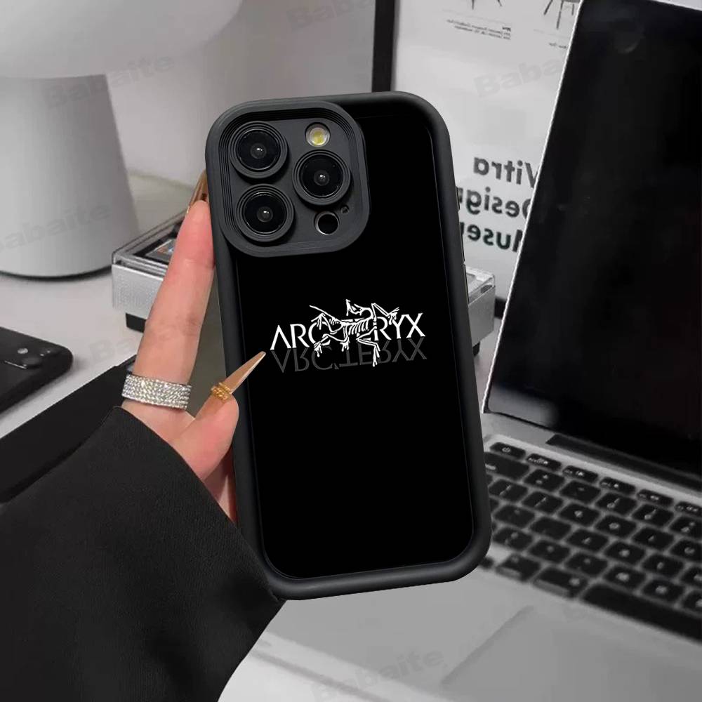 Classic Outdoor LOGO A-Arc T-Teryx Silicone Soft Phone Case For IPhone 17 16 14 13 12 11 15 Pro Max Plus Air Cover