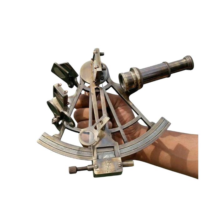 Nautical Marine Navigational Astrolabe Instrument Brass Sextant 8" Antique Gift