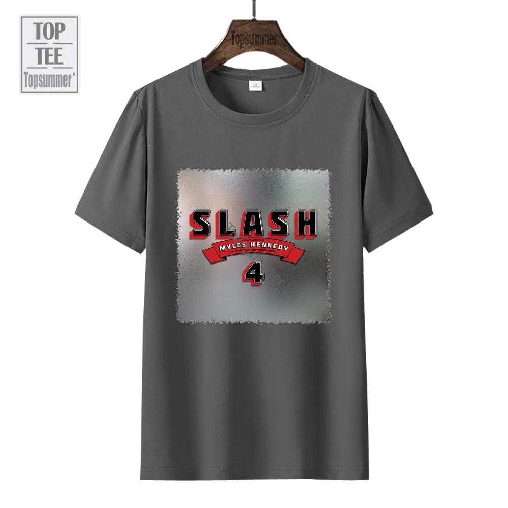4 Album T Shirt Slash Tour T-Shirt Fashion Harajuku Oversized Tshirts Couples Graphic Print Tops