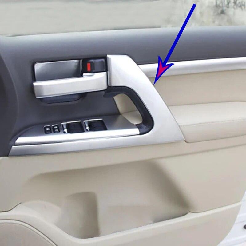 ABS внутренняя дверная ручка автомобиля, накладка на дверную чашу, наклейки, украшение для Toyota Land Cruiser LC200 2016-аксессуары