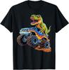 Monster Truck Dinosaur Birthday Party Monster Truck Boy T-Shirt
