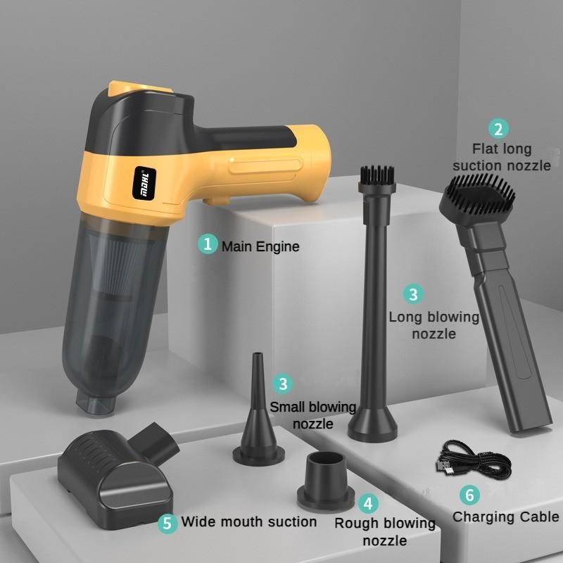 Мощный автомобильный пылесос мощностью 120 Вт, портативный беспроводной ручной пылесос, небольшой бытовой настольный пылесос