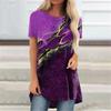 Elements Irregular Print Harajuka T Shirts Women Short Sleeve Summer Designer Casual Loose T-shirt O-Neck Female Tops Femme