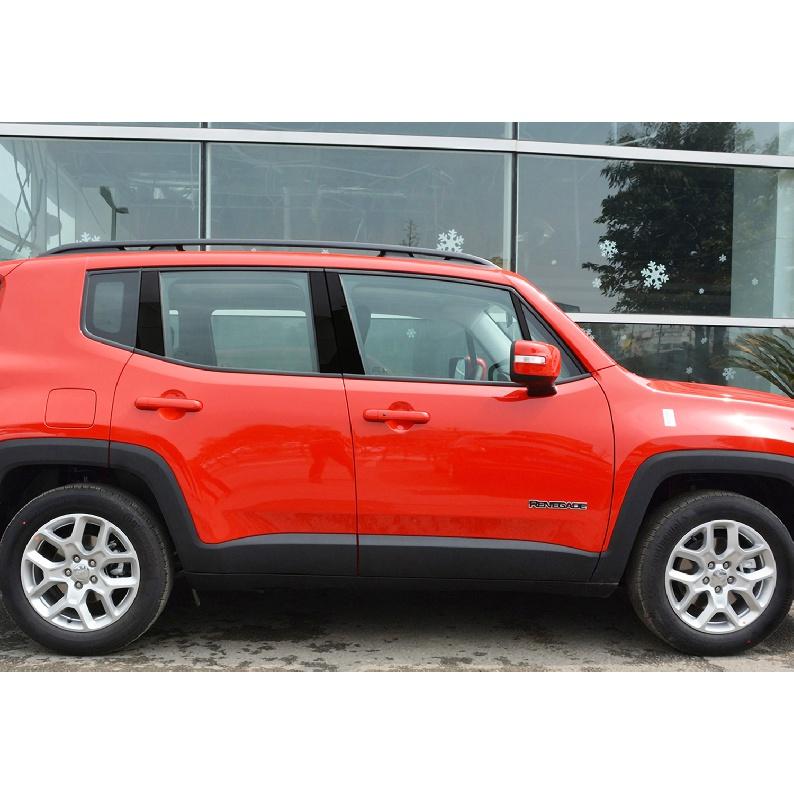Car Window Center Pillar Posts Cover Sticker Trim for Jeep Renegade 2016 2017 2018    2022 2023 Exterior