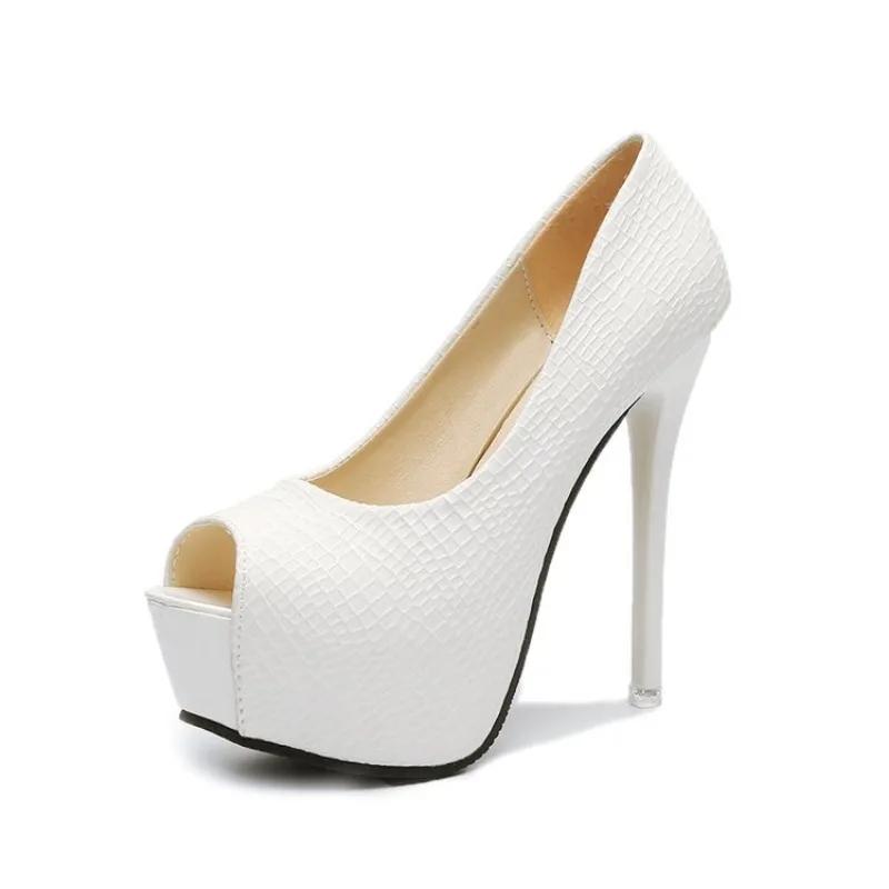 Туфли-лодочки на платформе женские туфли на высоком каблуке женские туфли 2024 водонепроницаемые туфли-лодочки для стола Fishmouth Shallow корейские женские туфли для ночного клуба