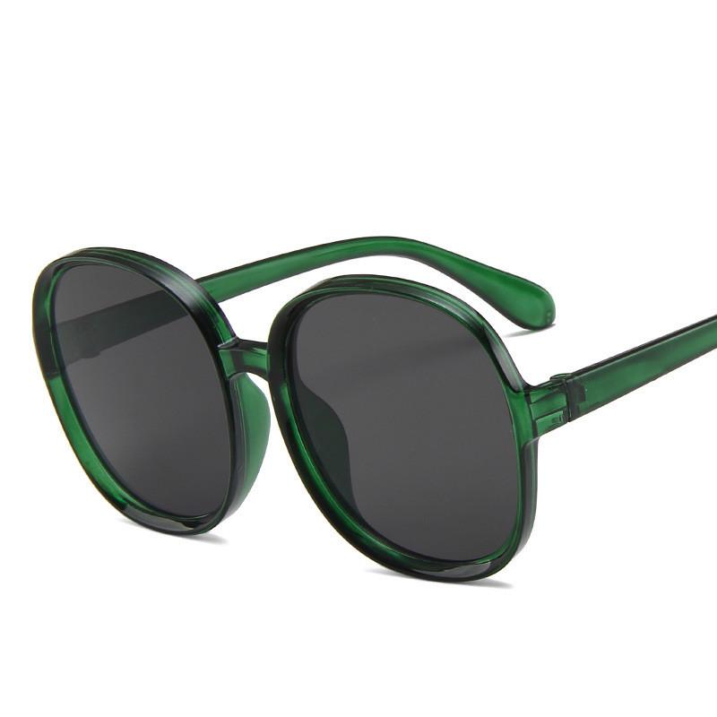 Классические солнцезащитные очки для женщин с большой оправой, брендовые дизайнерские модные пластиковые винтажные круглые градиентные солнцезащитные очки Uv400