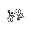 ABS Material Curtain Pole Finials Imitation Iron Roman Rod 22mm   Curtain Decorative