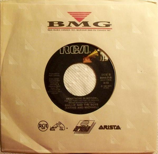 7-дюймовая пластинка BAILLIE THE BOYS I Wish I Had A Heart Of Stone 89447R RCA 1988 Канада CountryFolk Б/у