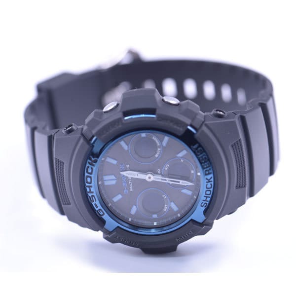 Casio Мужские часы G-SHOCK AWG-M100A-1AJF [G-SHOCK MULTIBAND6] круглые черные нержавеющие цифровые аналоговые