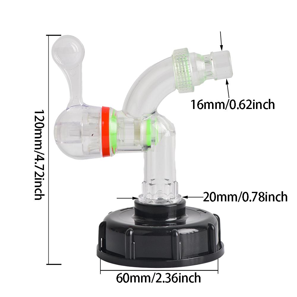 Адаптер крана IBC S60, быстроразъемный соединитель шлангового клапана для 1000-литрового тоннажного ведра, аксессуар из сплава