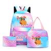 3Pcs/Set Chainsaw Man Kawaii Casual School Bag Colorful Backpack Set Girl with Lunch Bag for Women Student Teenager Rucksack Pencil Case