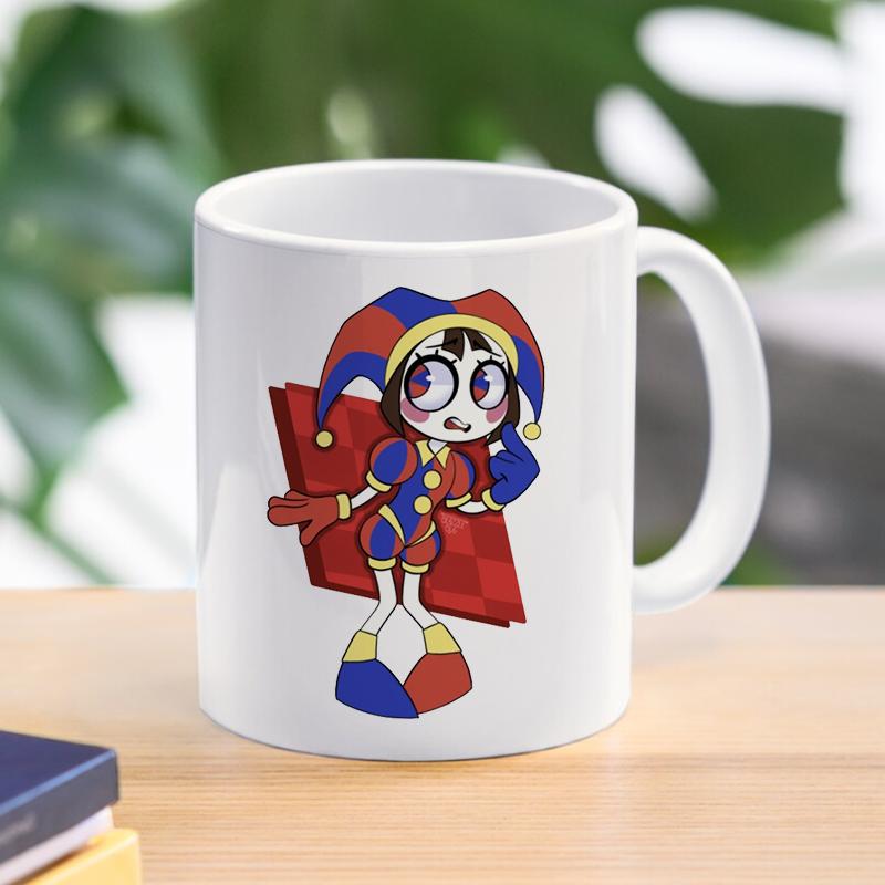 Кофейная кружка с рисунком The Amazing Digital Circu, посуда, керамическая посуда Ponmi Jax Clown, домашнее использование, чашка для воды, кружка для творчества, подарок
