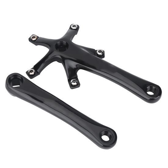 1 пара 170 мм для горного шоссейного велосипеда, запчасти для ремонта одинарного шатуна из сплава (черный)