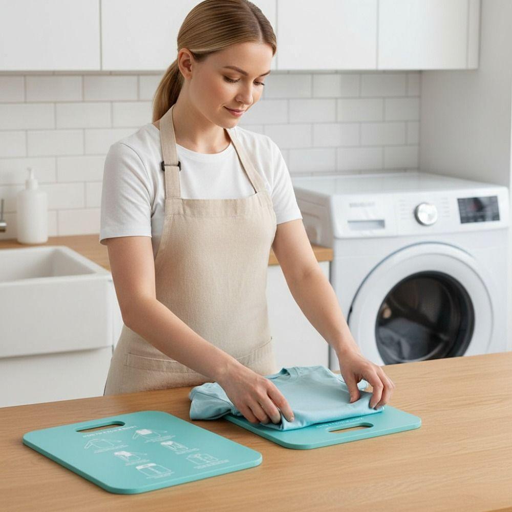Portable Quick-Fold Clothes Board Space Saving Laundry Fold Board  Household Use