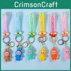 Colorful Cartoon Pvc Sheep Keychain Adorable Soft Keyring For Bags And Cars