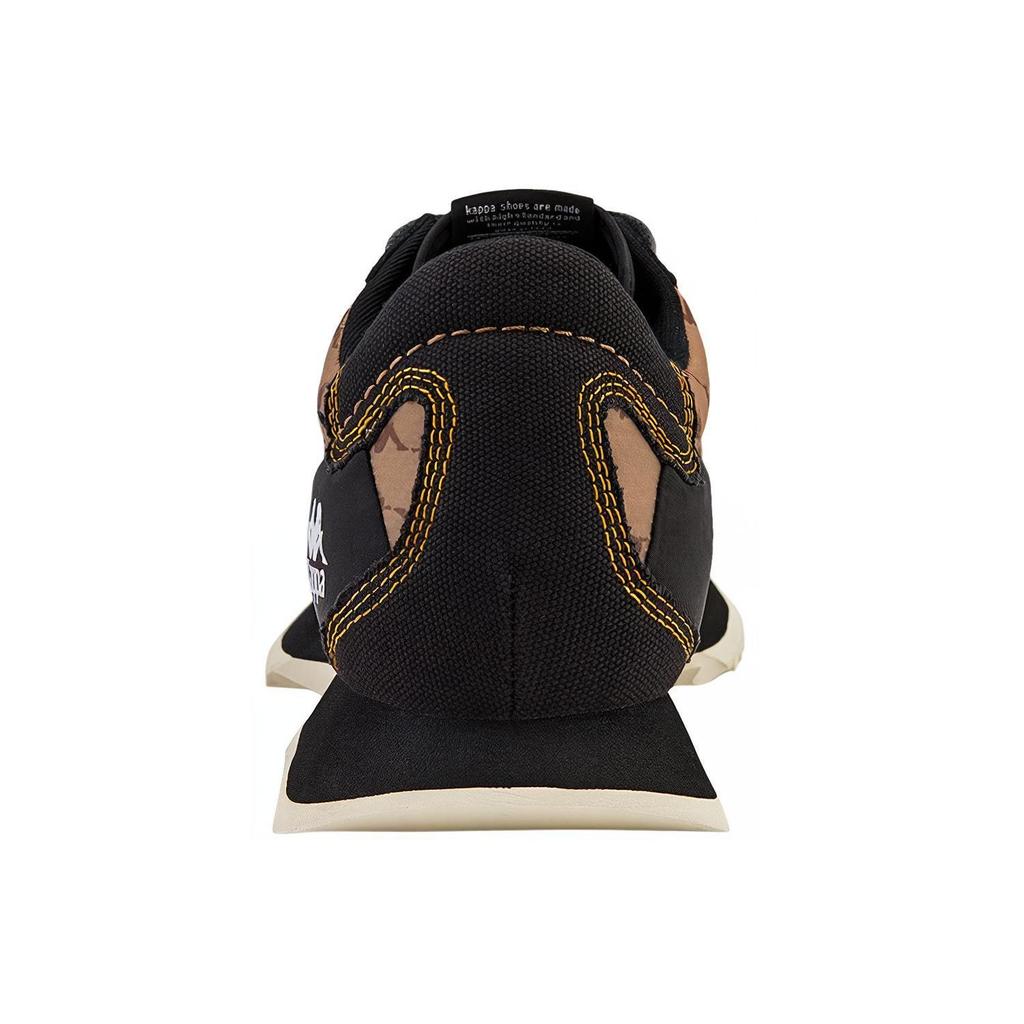 Kappa Ткань Кожа Винтаж Классический Монограмма Спортивный Дышащий Легкий Низкие Повседневная Обувь Унисекс Кроссовки Черный K0BY5MM11D-990