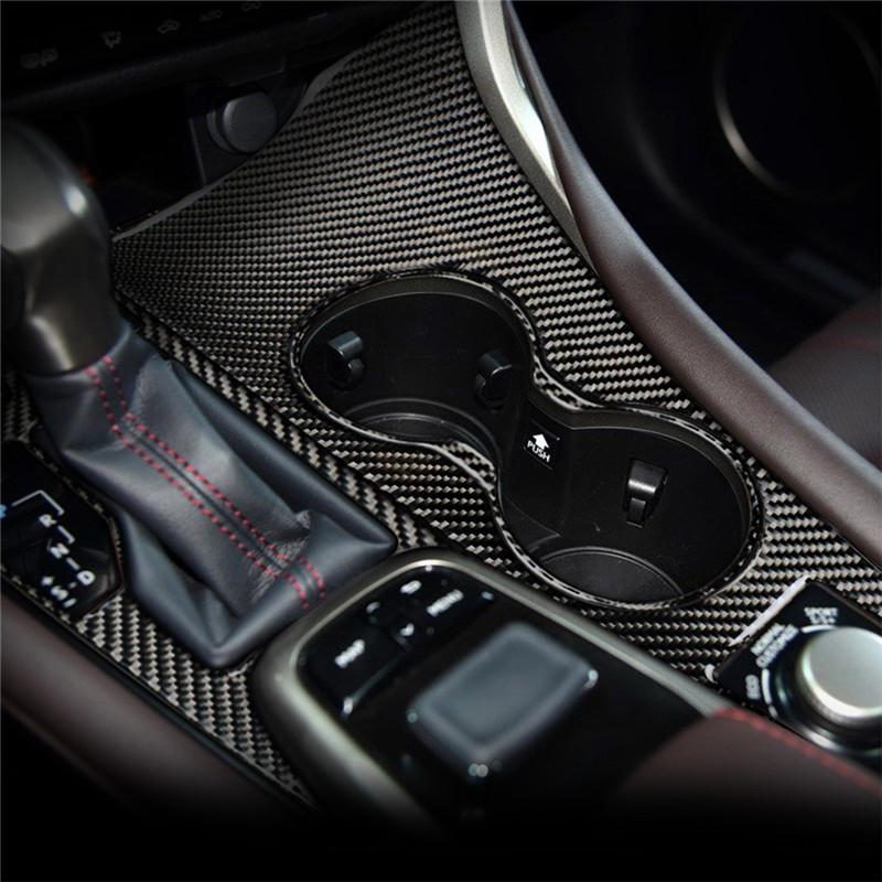 Fits for Lexus RX300 270 200T 450H 2016-2019 Car Accessories Carbon Fiber Car Gearshift  Panel Cover Car Sticker 3D Decoration