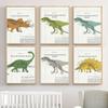 Трицератопс Стегозавр Динозавр Ископаемый Винтаж Настенная картина на холсте Плакаты на скандинавскую тему и принты Настенные картины Декор для детской комнаты