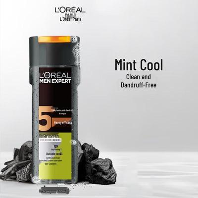 L'Oreal Men Expert Очищающий шампунь против перхоти с дубовым углем 400 мл