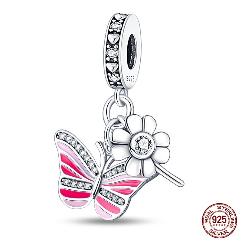 Fit Qikaola Original Bracelet Copper Flower Bird Series Charms Beads For Women Fashion Diy Jewelry Gifts Making