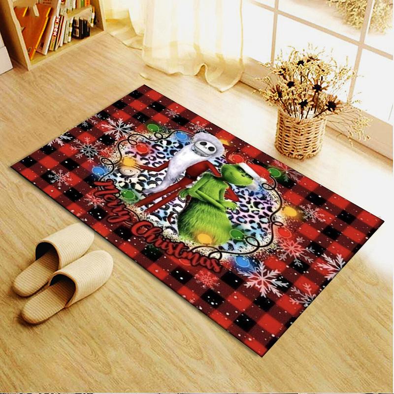Christmas Movie Carpet Rug for Living Room Bedroom Home Sofa Decoration,Kids play Non-slip Floor Mat