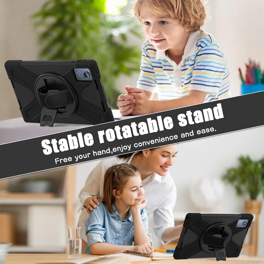 Tablet Cover For Tab K11 Plus 11.45" TB-352FU TB-352XU Case Shockproof Kids Safe PC + Silicon Stand Shoulder Strap