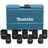 Makita D-41517 9-Piece Socket Set, 1/2-Inch (12.7mm) Drive, with Storage Case, Impact Wrench Sizes: 8, 10, 12, 13, 14, 16, 17, 19, and 21mm