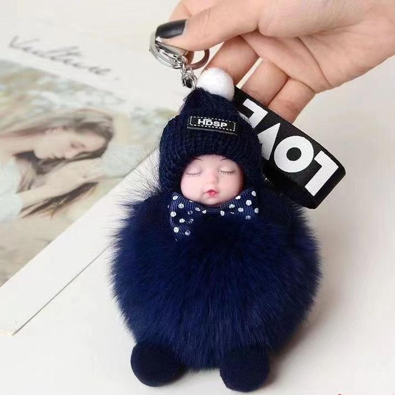 Cute Plush Doll Key Chain Pendant for Ladies and Girls