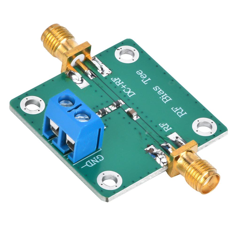 Bias Tee Block RF Power Supply, 10-6000MHz Wideband Amplifier Active with SMA Connector for Communication Data Injection
