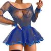 Women' Fashion Suspenders Strap Sexy Gauze Perspective Nightdress Underwear