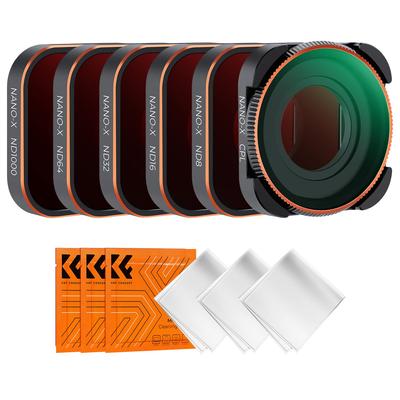Набор фильтров Concept ND для GoPro Hero 9 Black Включает 3 чистящие салфетки Регулировка снижения освещенности Оптическое стекло AGC Повышение контрастности Отражение