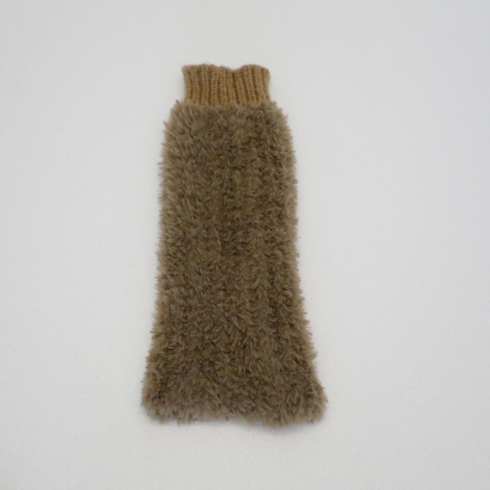 Плюшевые Пушистые Гетры Пушистые Зимние Топперы для Сапог Y2K Носки без Стопы Женские