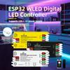 DOMRAEM ESP32 USB-C WLED Цифровой LED контроллер RGB IC DIY Приложение 16А предохранитель Работает с HA/MQTT/Alex WS2811/12/12B/14/05 Sk6812 Лентой
