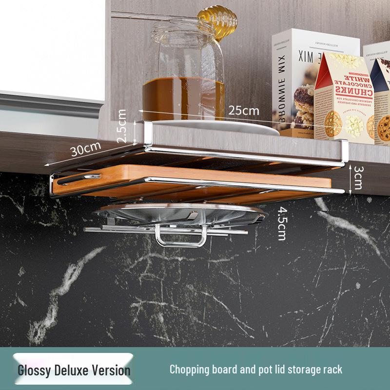 Стеллаж для хранения кухни из нержавеющей стали: Подвесной органайзер с корзинами для шкафа и держателем для бумажных полотенец