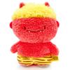SunLemon Fluffy Wataton Small Oni RD 11x6x14cm Plush Toy Red Cute Setsubun Demon Winter Bean Throwing P-1253