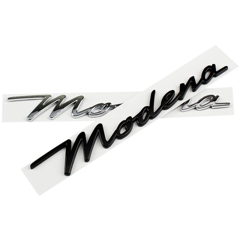 Car Rear Trunk Letters Words Logo Badge Emblem Decals Sticker For Modena Levante Quattroporte Ghibli Accessories