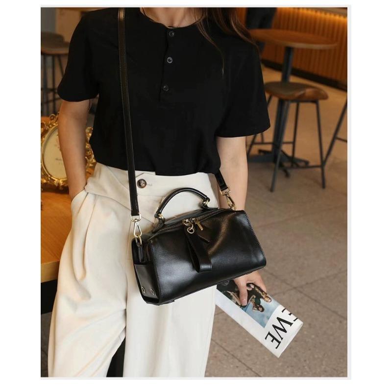 Женская сумка из натуральной кожи Новая модная сумка на плечо из коровьей кожи растительного дубления в корейском стиле Универсальная ручная сумка-кроссбоди