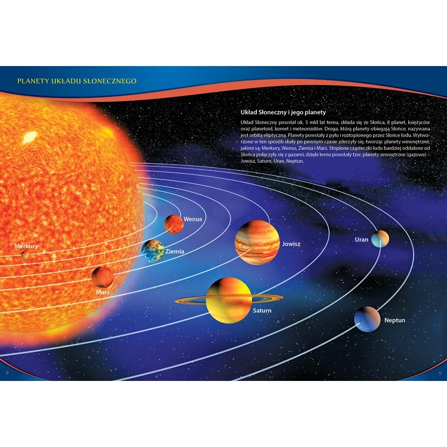 Kosmos Książka O Planetach I Kosmosie Dla Dzieci Twarda Oprawa Prezent