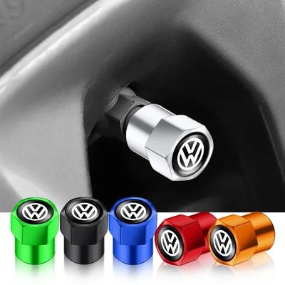 Для Volkswagen 4 шт. Колпачки на вентиль шины Автомобильные колпачки на воздушный клапан шины для Volkswagen VW Beetle Touareg Tiguan CC T-ROC Golf 4 5 6 7 T4 T5