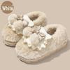 Capybara Women's Winter Cotton Slippers - Cute Cartoon Fluffy Heel, Parent-Child Warm Shoes for Kids & Men.