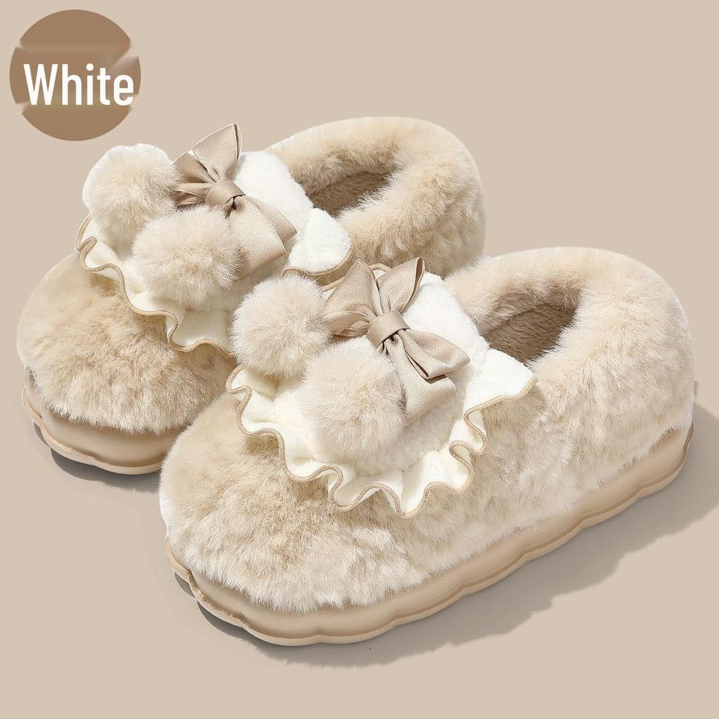 Capybara Women's Winter Cotton Slippers - Cute Cartoon Fluffy Heel, Parent-Child Warm Shoes for Kids & Men.