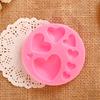 3D Diy Heart Fondant Mold Силиконовая форма для украшения торта Craft Сахарная шоколадная форма