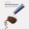 Transparent Pet Food Spoon with Scale Measurement, Cat and Dog Pet Food Scooping Spoon, Cat and Dog Food Spoon